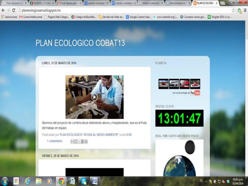 PLANTEL 13 CUAUHTEMOC TE INVITA A CONOCER SU PROYECTO POR EL MÉRITO ECOLÓGICO 2014