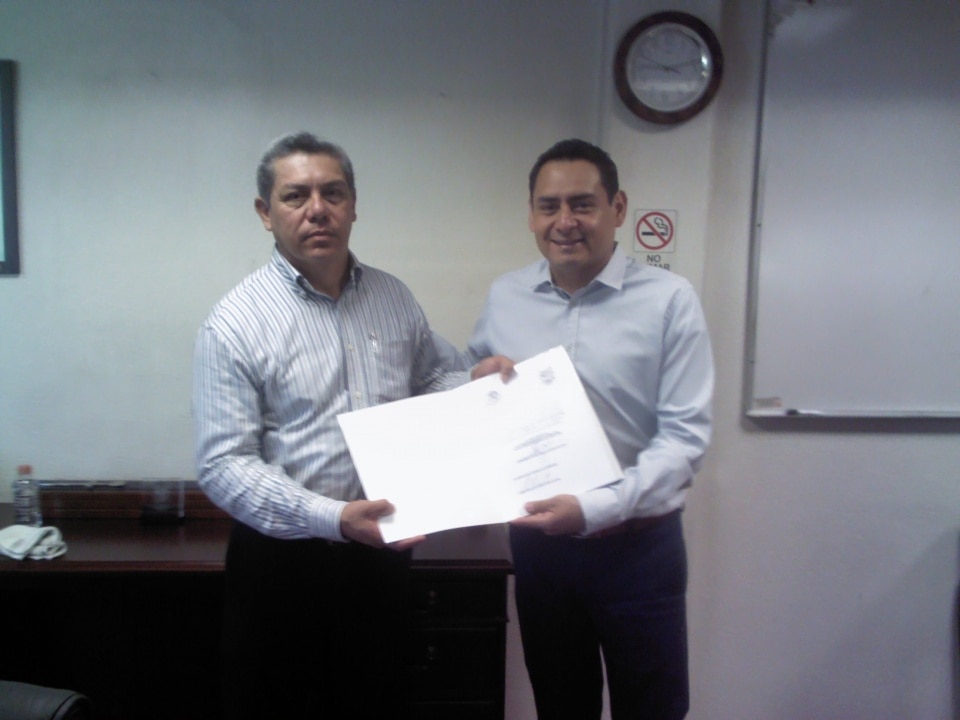 Recibe nombramiento el Lic. César Guerra Montalvo, como Director General del Colegio de Bachilleres del Estado de Tamaulipas.