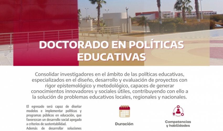 DOCTORADO EN POLÍTICAS EDUCATIVAS