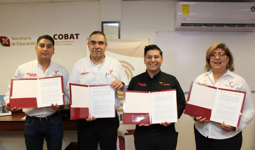 Firman convenio de colaboración INJUVE y COBAT