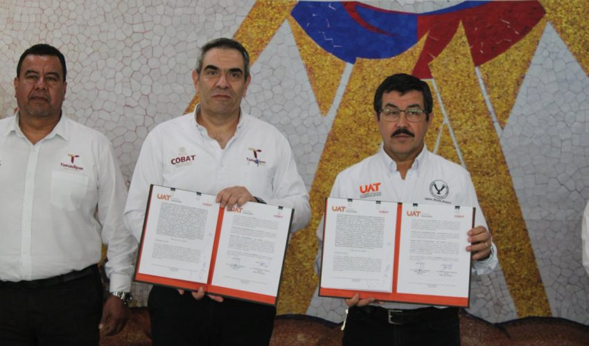COBAT y UAT fortalecen la formación integral de estudiantes a través de convenio de colaboración